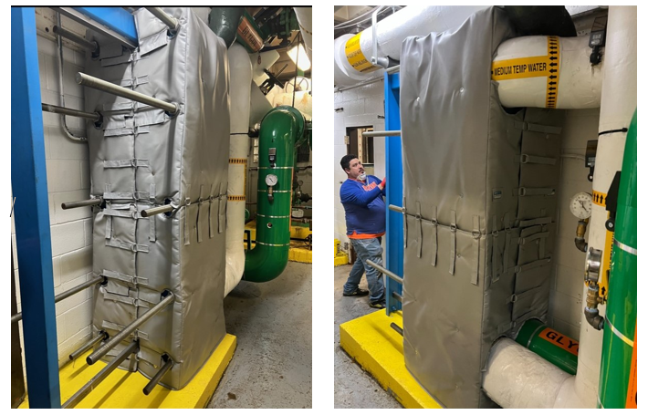 Aislamiento térmico para intercambiadores de calor de placas